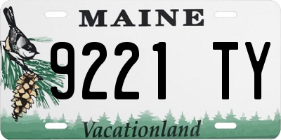 ME license plate 9221TY