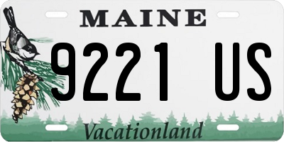 ME license plate 9221US