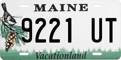 ME license plate 9221UT
