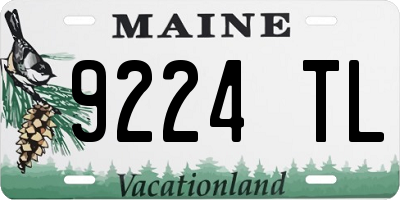 ME license plate 9224TL