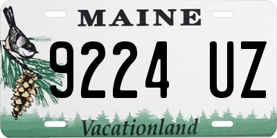 ME license plate 9224UZ