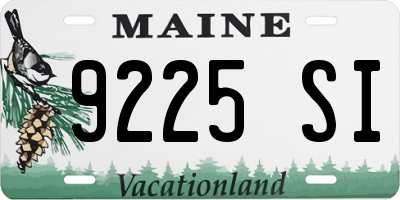 ME license plate 9225SI