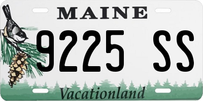 ME license plate 9225SS