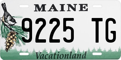 ME license plate 9225TG