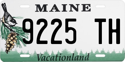 ME license plate 9225TH