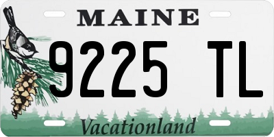 ME license plate 9225TL