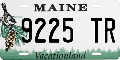 ME license plate 9225TR