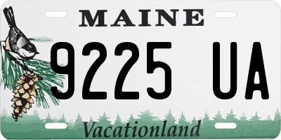 ME license plate 9225UA