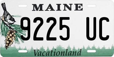 ME license plate 9225UC