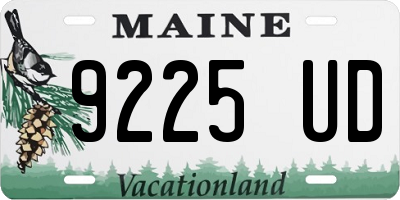 ME license plate 9225UD