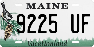 ME license plate 9225UF