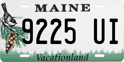 ME license plate 9225UI