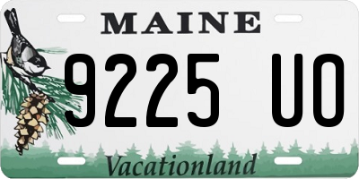 ME license plate 9225UO
