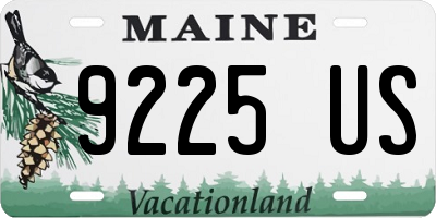 ME license plate 9225US