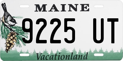 ME license plate 9225UT