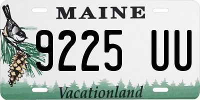 ME license plate 9225UU