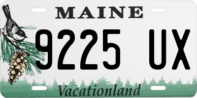 ME license plate 9225UX