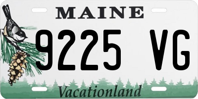 ME license plate 9225VG