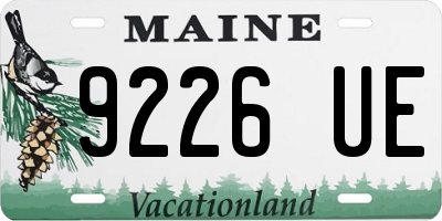 ME license plate 9226UE