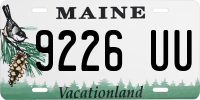 ME license plate 9226UU