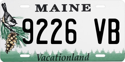 ME license plate 9226VB