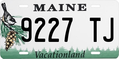 ME license plate 9227TJ