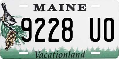 ME license plate 9228UO