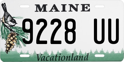 ME license plate 9228UU