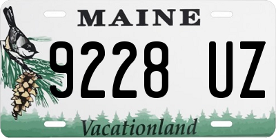 ME license plate 9228UZ