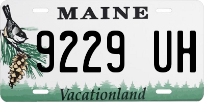 ME license plate 9229UH