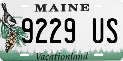 ME license plate 9229US