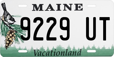 ME license plate 9229UT