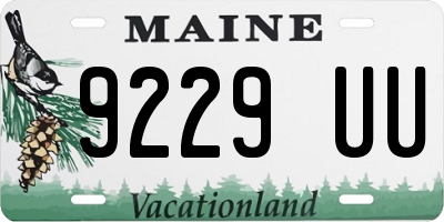 ME license plate 9229UU