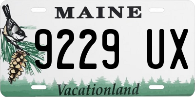 ME license plate 9229UX