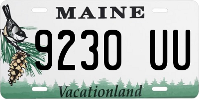 ME license plate 9230UU