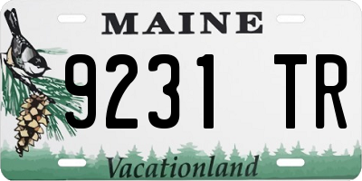 ME license plate 9231TR