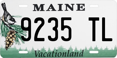 ME license plate 9235TL