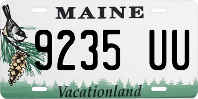 ME license plate 9235UU