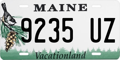 ME license plate 9235UZ
