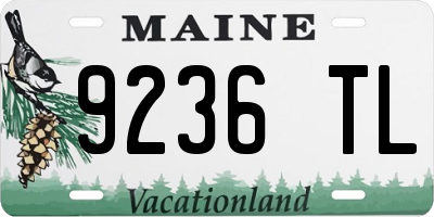 ME license plate 9236TL