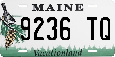 ME license plate 9236TQ