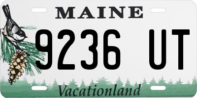 ME license plate 9236UT