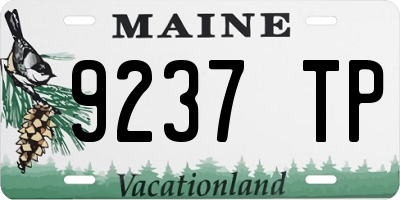 ME license plate 9237TP