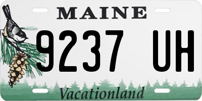 ME license plate 9237UH