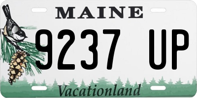 ME license plate 9237UP