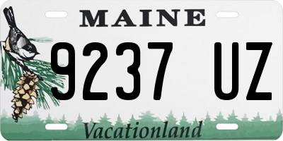 ME license plate 9237UZ