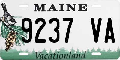 ME license plate 9237VA
