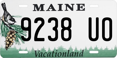 ME license plate 9238UO