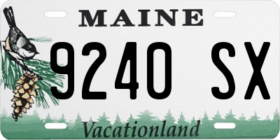 ME license plate 9240SX