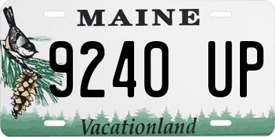 ME license plate 9240UP
